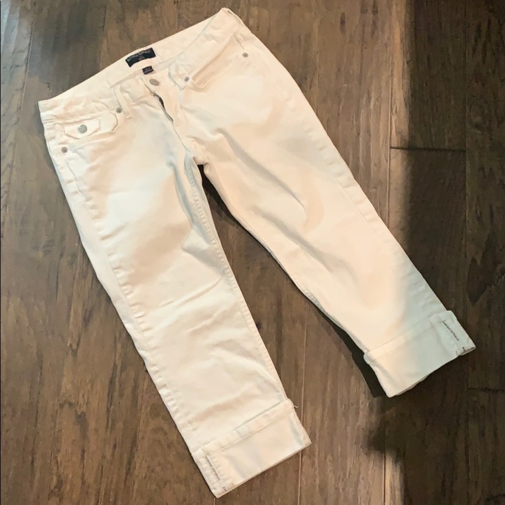 White cropped Banana Republic Denim; Size 26/2P